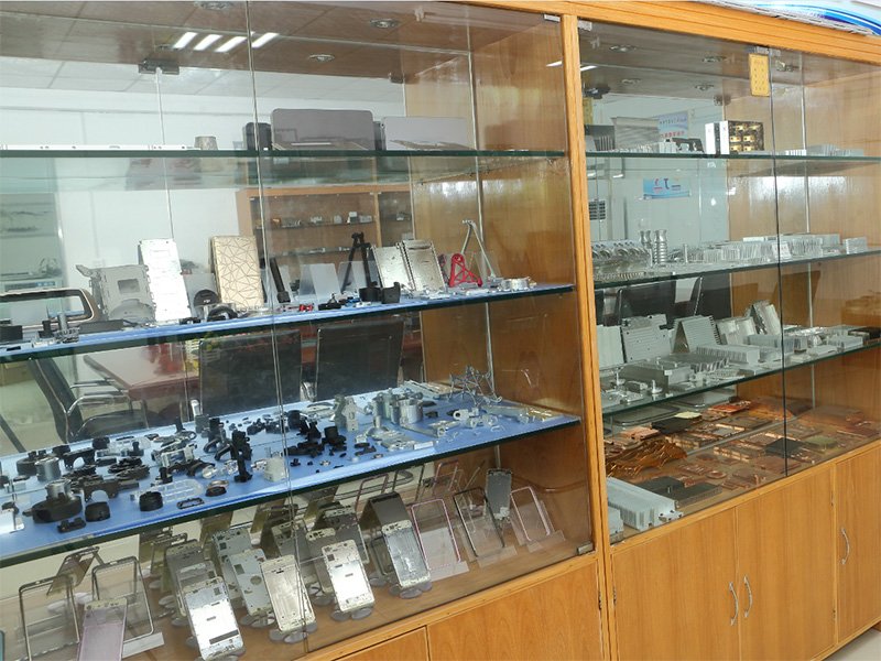Sample room of our heat sink factory