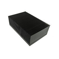 Skived Fin Heat Sink with black anodized From Lori