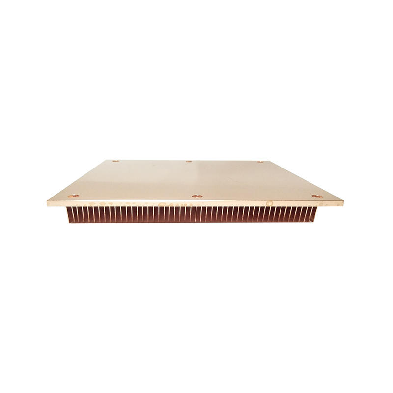 Pure Copper Skived Fin And  CNC Processing Heat Sinks