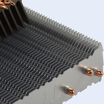 Heat sink With Heat pipe soldering