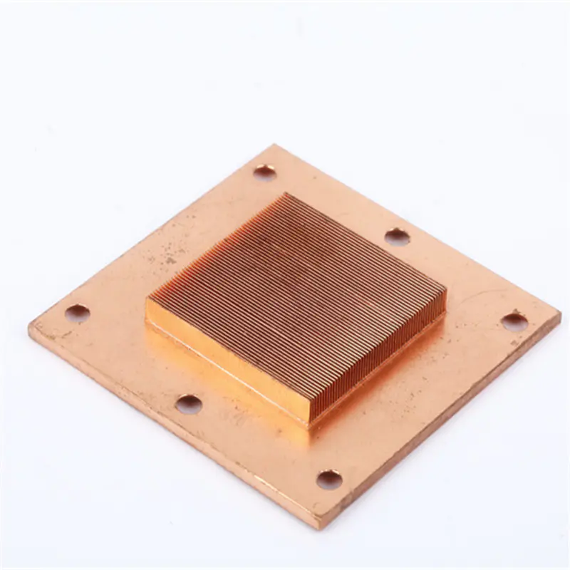 High Density Square Skived Fin Copper Heatsink