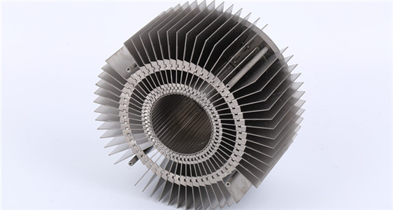 Zipper fin heat sinks