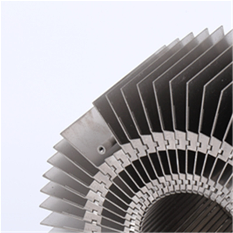 China zipper fin heat sink