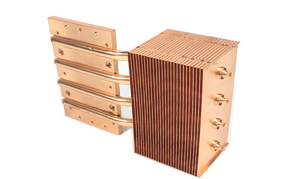 China heat sink with copper heat pipe