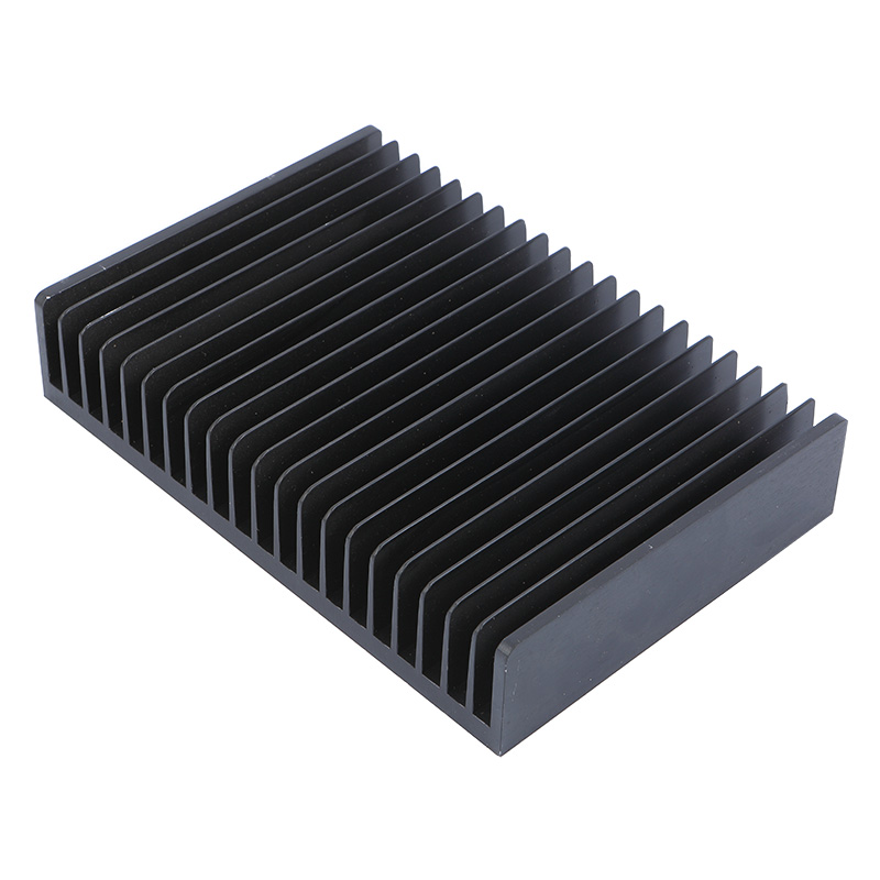 NA Aluminum Diffuse Cooling fin heatsink 10 mm x 10 mm x 10 mm 5 Pieces Black