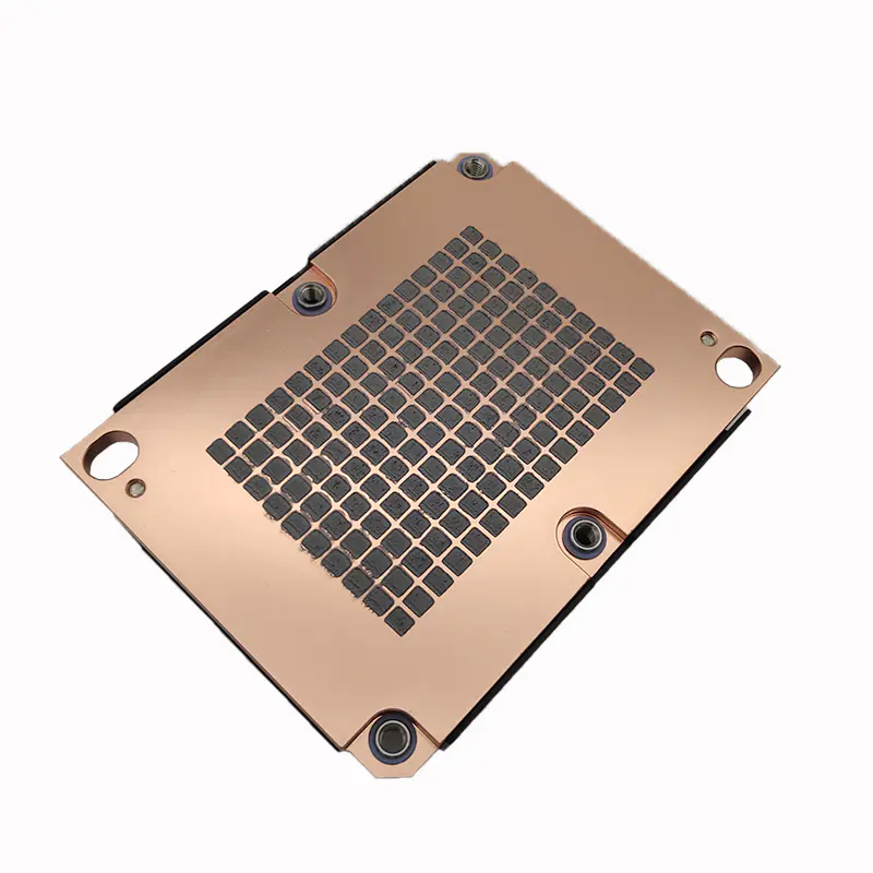 LGA 3647 1U  Server Active Copper Heat Sink with air cooled CPU fan
