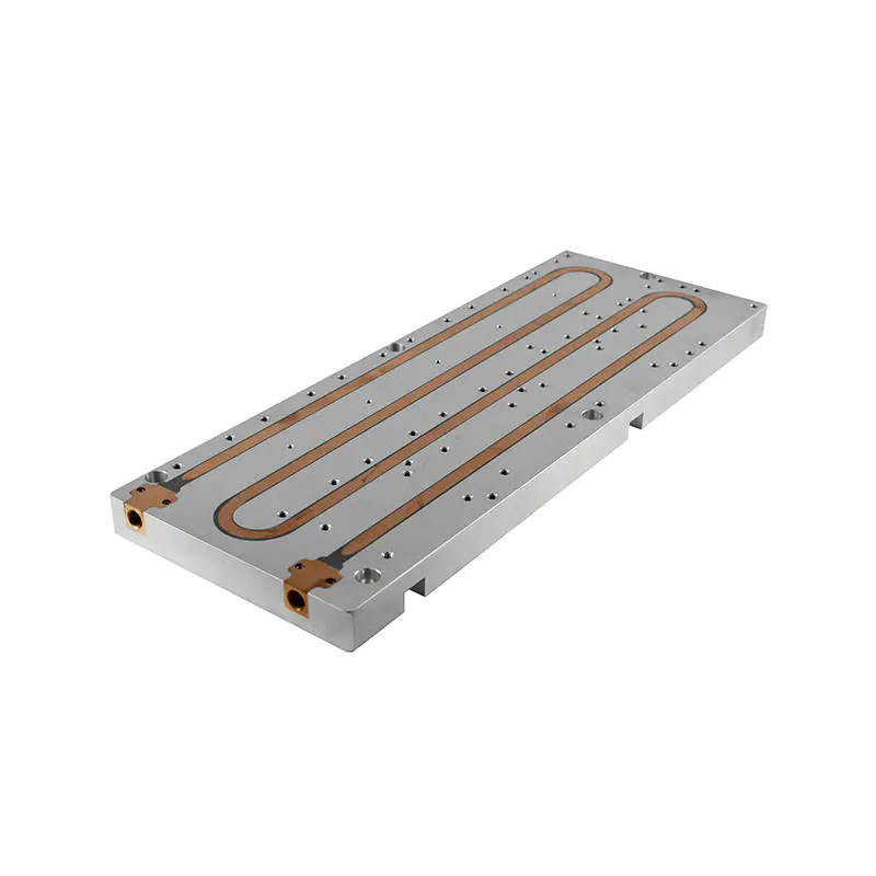 Flat Copper Tube Liquid Cold Cooling Plate