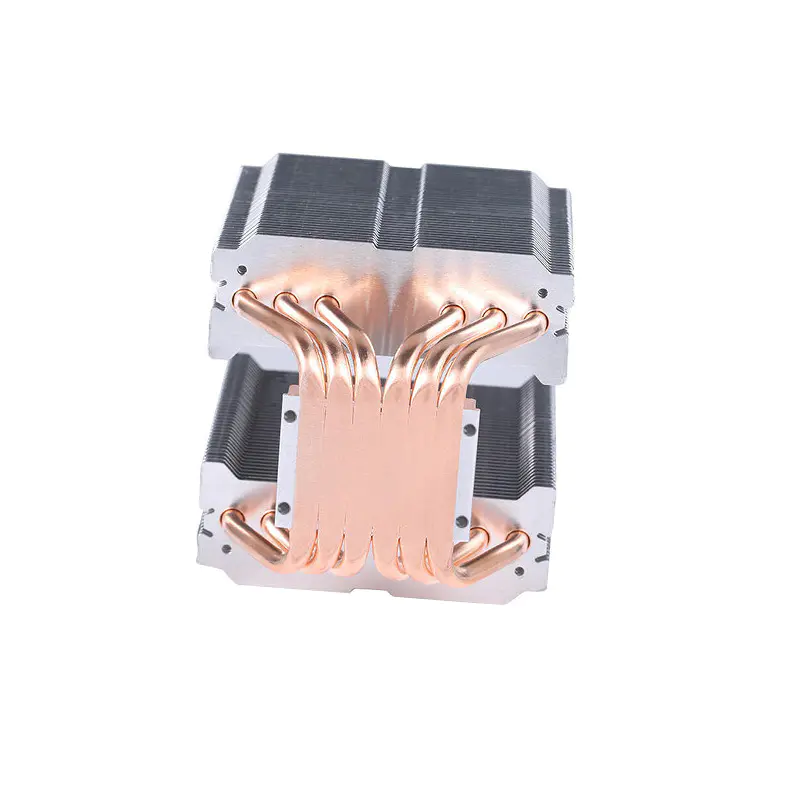 Custom Copper 6 Heat Pipe Cpu Cooler Cooling Heatsink System