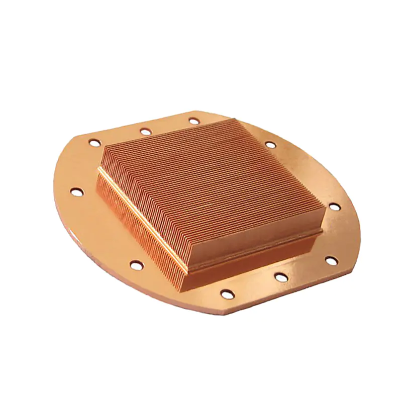 Custom High Fin Density Copper Heat Sink Skiving Manufacturing Process