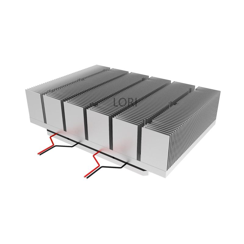 Aluminum Skiving Fin Heat Sink and Aluminum Plate For Semiconductor Cooling Module