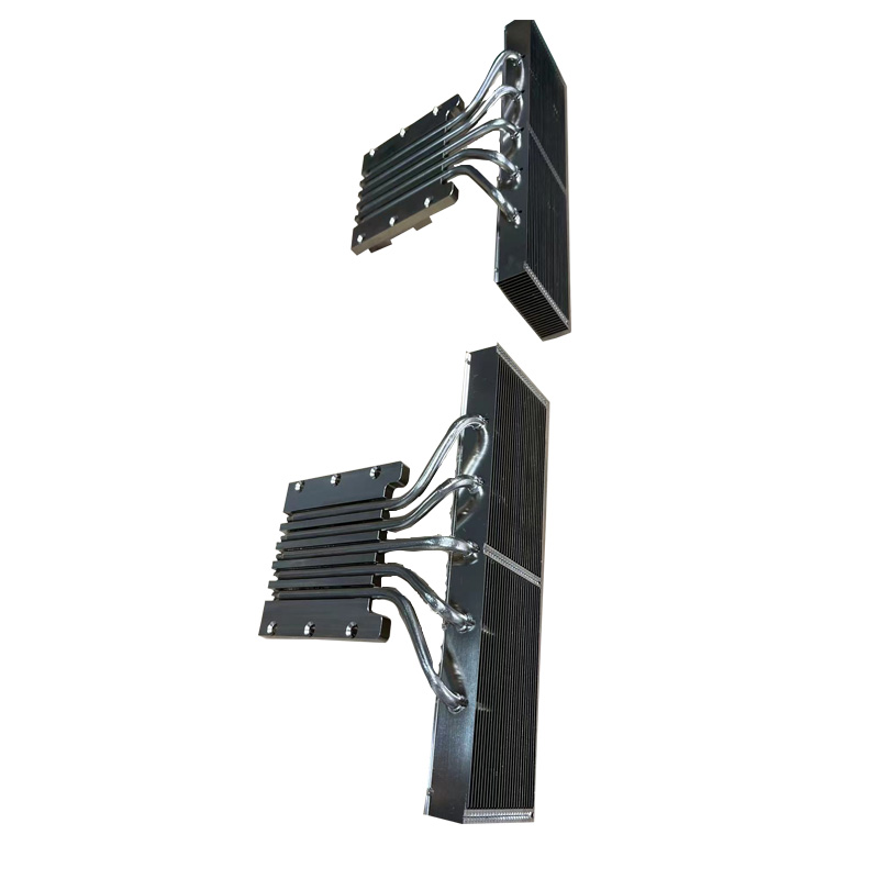 Custom Heat Pipe Heat Sink with Aluminum Zipper Fin
