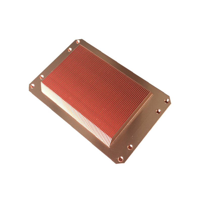 Custom CPU and GPU Vacuum Brazing Skived Fins Liquid Cooling Heat Sink for Server