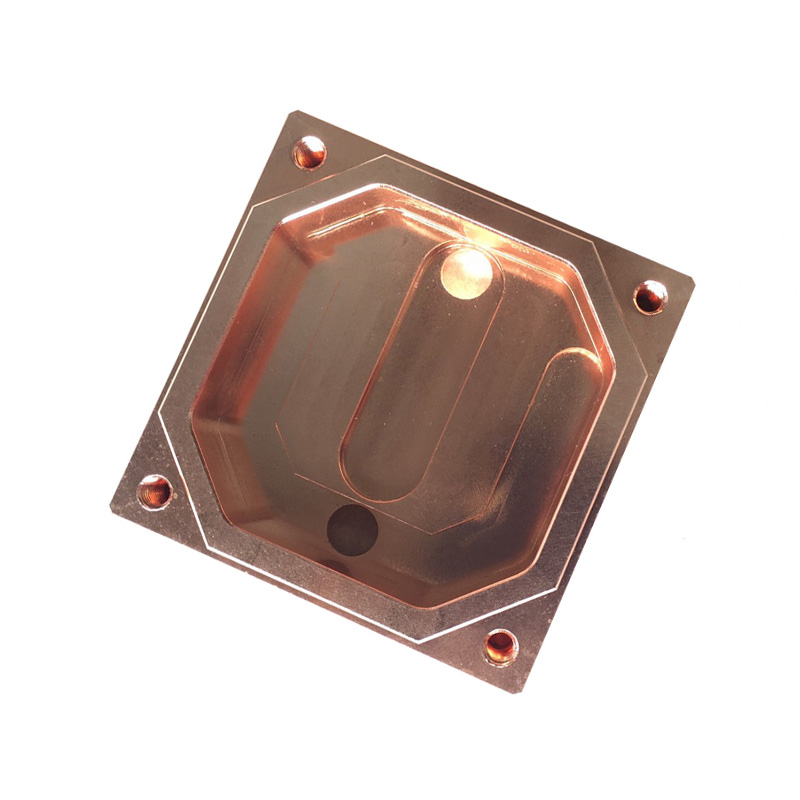 Custom CPU and GPU Vacuum Brazing Skived Fins Liquid Cooling Heat Sink for Server