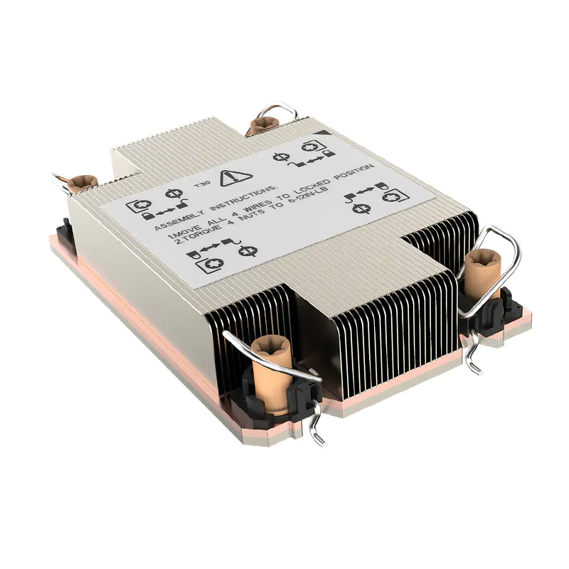 Intel Xeon Gold Processor Fclga 4189 1U Server Cpu Passive Heatsink With Vapour Chamber